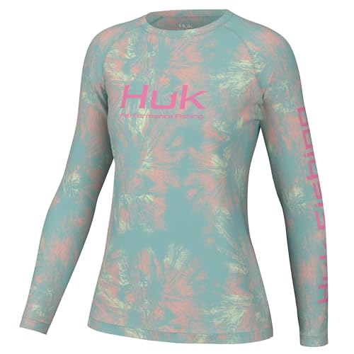 HUK Performance Fishing Aqua Dye Pursuit Crew Shirt