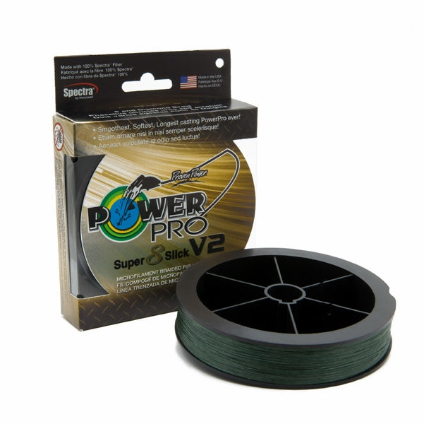 PowerPro Braided Fishing Line Ppr Ssv2 50Lb 150Yd Mossgrn
