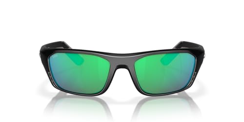 Costa Del Mar Men's Polarized Sunglasses, Taxman 6S9116 - Matte Black, Blue