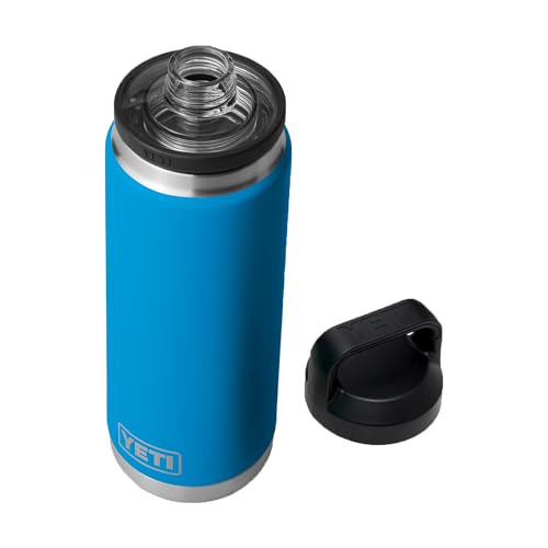 Yeti Rambler 26oz Water Bottle with Chug Cap Big Wave Blue