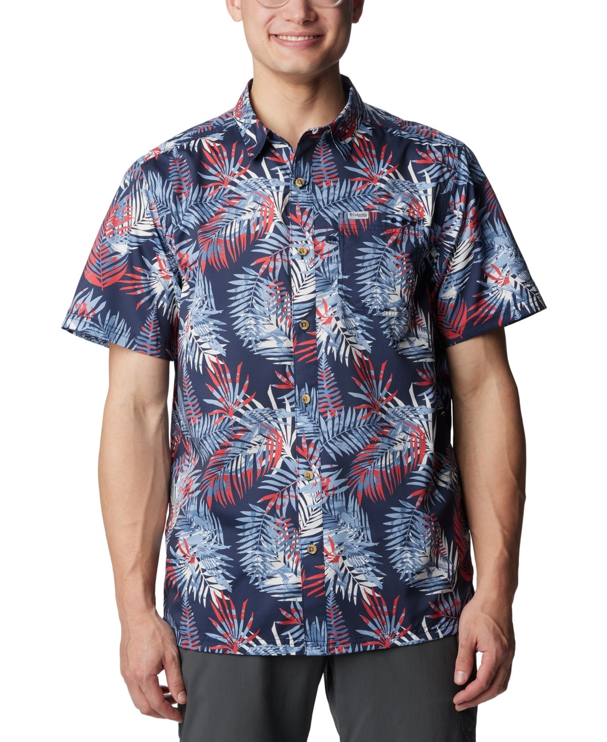 Columbia PFG Super Slack Tide Kona Print Camp Shirt for Men