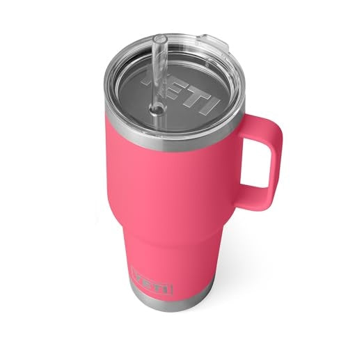 Yeti Rambler 35oz Straw Mug with Straw Lid, Tropical Pink