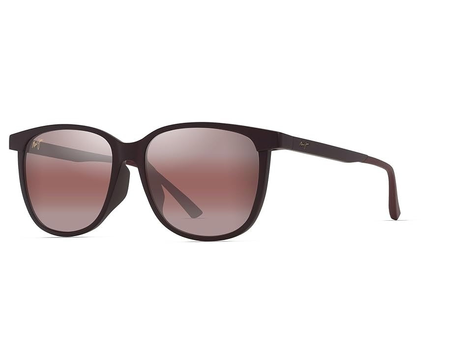 Men's Maui Jim Ilikea Polarized Sunglasses Matte Burgundy/Maui Rose