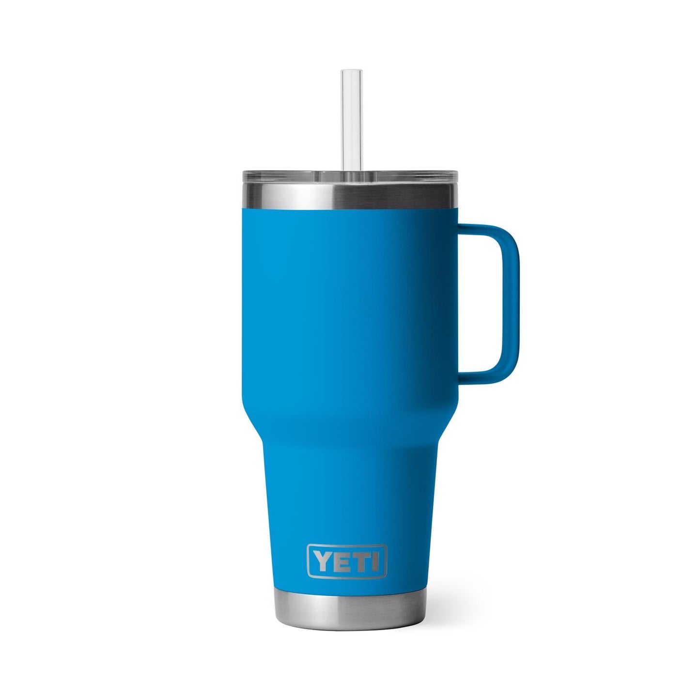 Yeti Rambler 35oz Straw Mug with Straw Lid Big Wave Blue