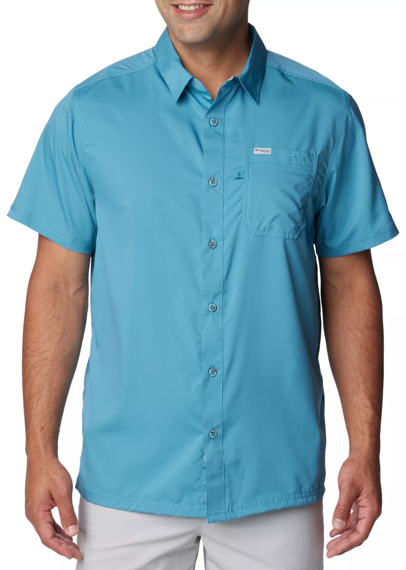 Columbia Men's Slack Tide Camp Shirt UPF 50, Short Sleeve
