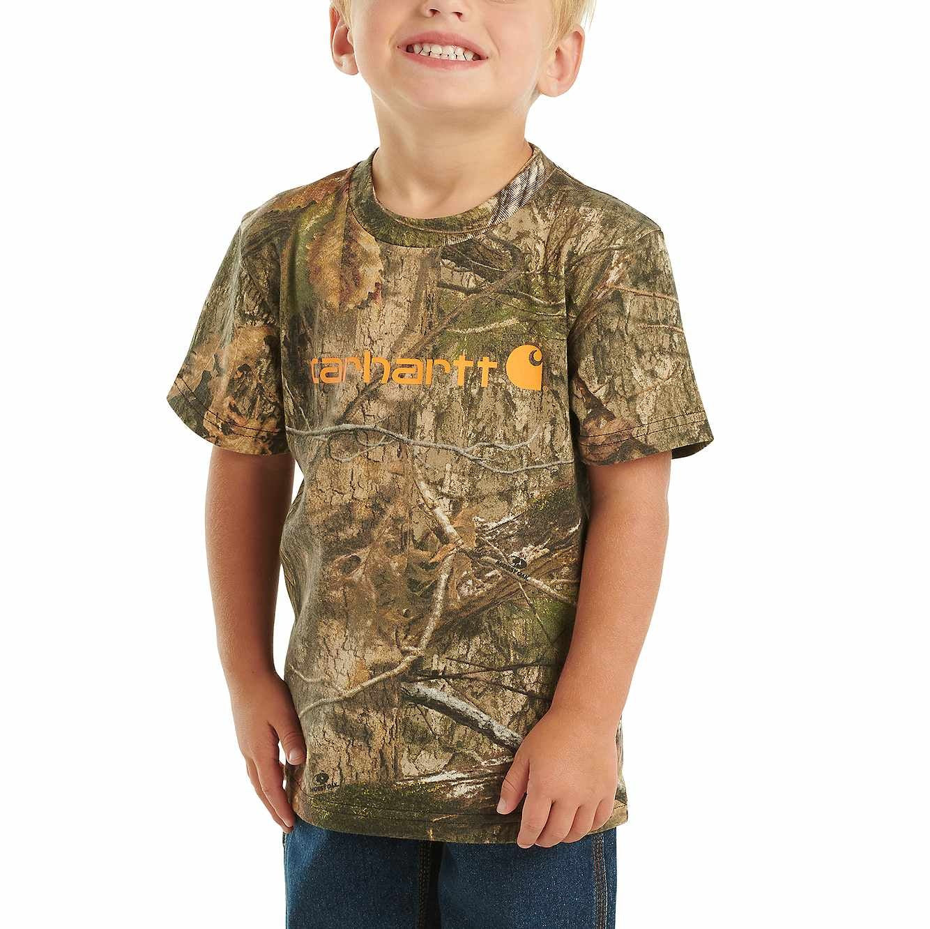 Carhartt Boy's Cotton Boys' Short-Sleeve Logo T-Shirt