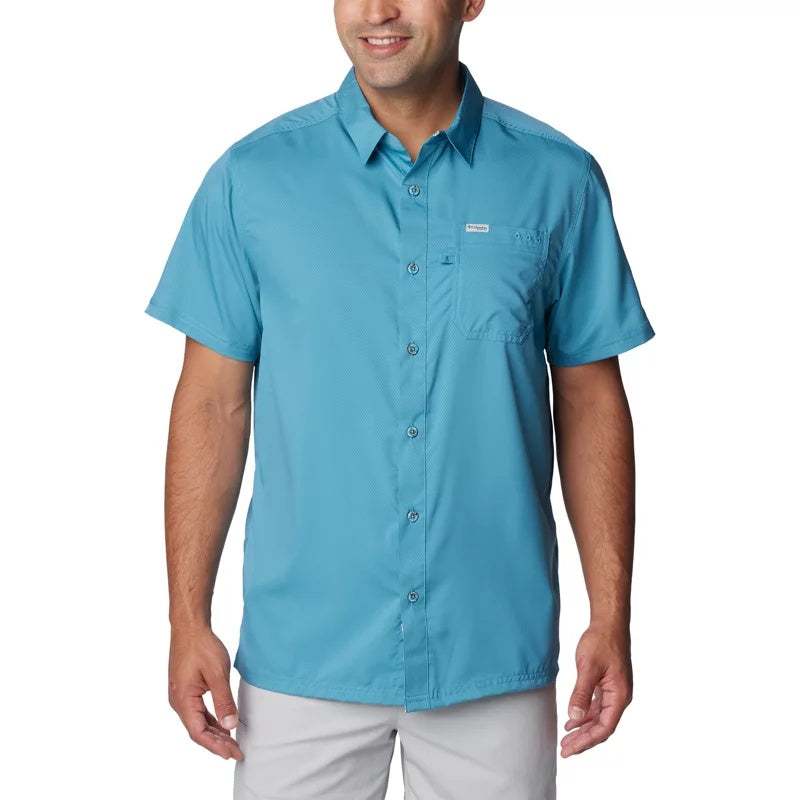 Columbia Men's Slack Tide Camp Shirt UPF 50, Short Sleeve