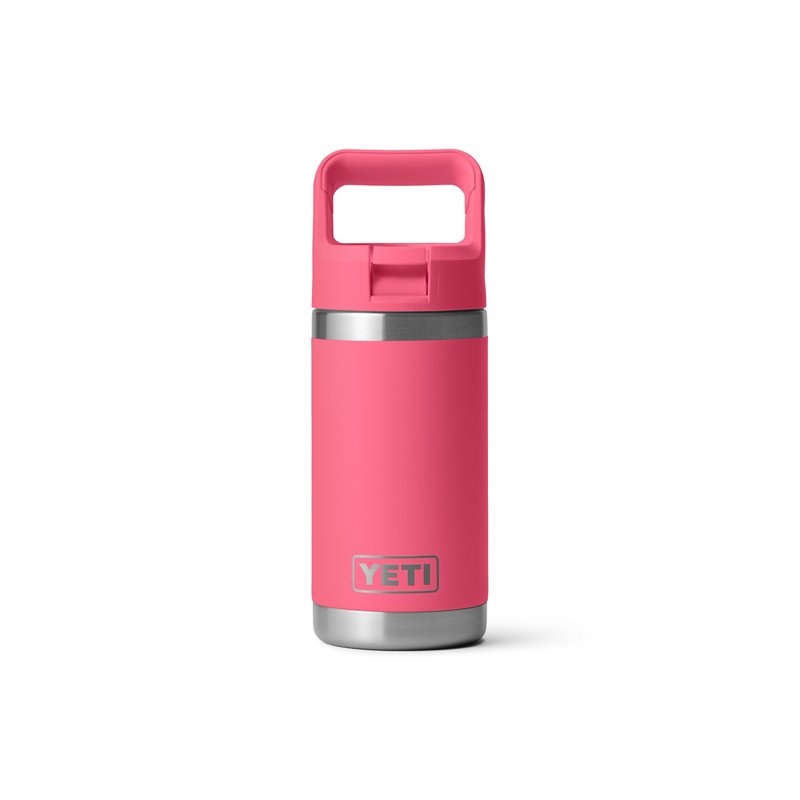 Yeti Rambler Jr 12oz Kids Water Bottle with Straw Cap, Tropical Pink