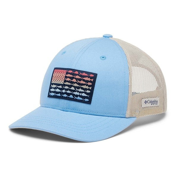 Columbia Boys' PFG Fish Flag Snapback Hat One Size Fossil