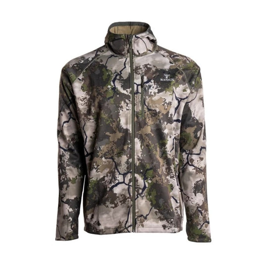 King's Camo Men's Hunter Grid Fleece Full Zip Hunting Hoodie