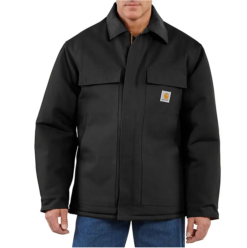 Carhartt Loose Fit Firm Duck Insulated Traditional Coat - Black