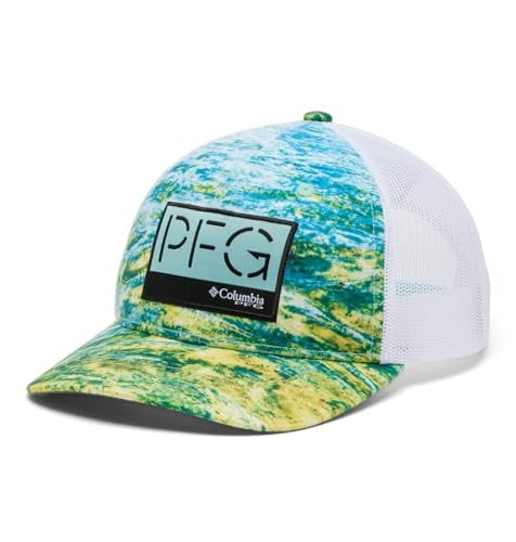 Columbia Youth Unisex PFG Camo Snap Back, Gulf Stream/Deepsea Fade, One Size