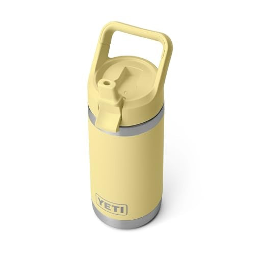 YETI Rambler Jr. 12 Oz Kids Bottle, with Straw Cap, Daybreak Yellow