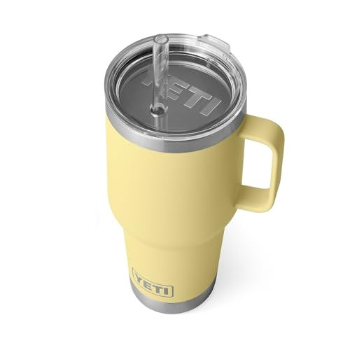 YETI Rambler 35 Oz Straw Mug, Vacuum Insulated, Stainless Steel, Daybreak Yellow