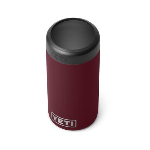 YETI Rambler 12 Oz. Colster Slim Can Insulator for the Slim Hard Seltzer Cans, Wild Vine Red (NO CAN INSERT)
