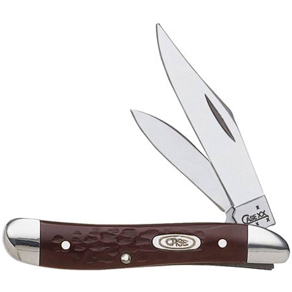 Case Brown Synthetic Peanut Knife 00046