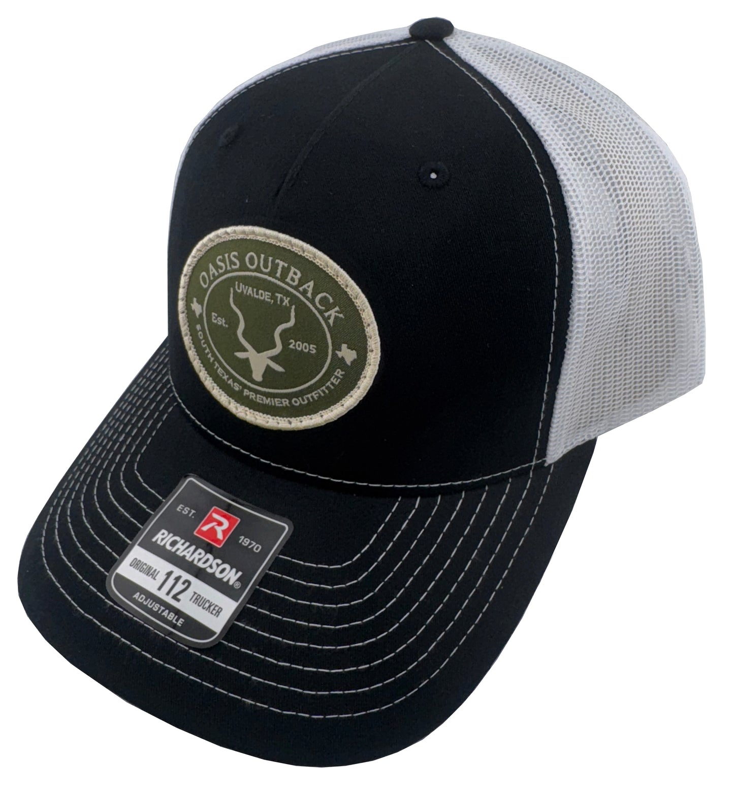Oasis Outback 112FP Split Black/White Hat