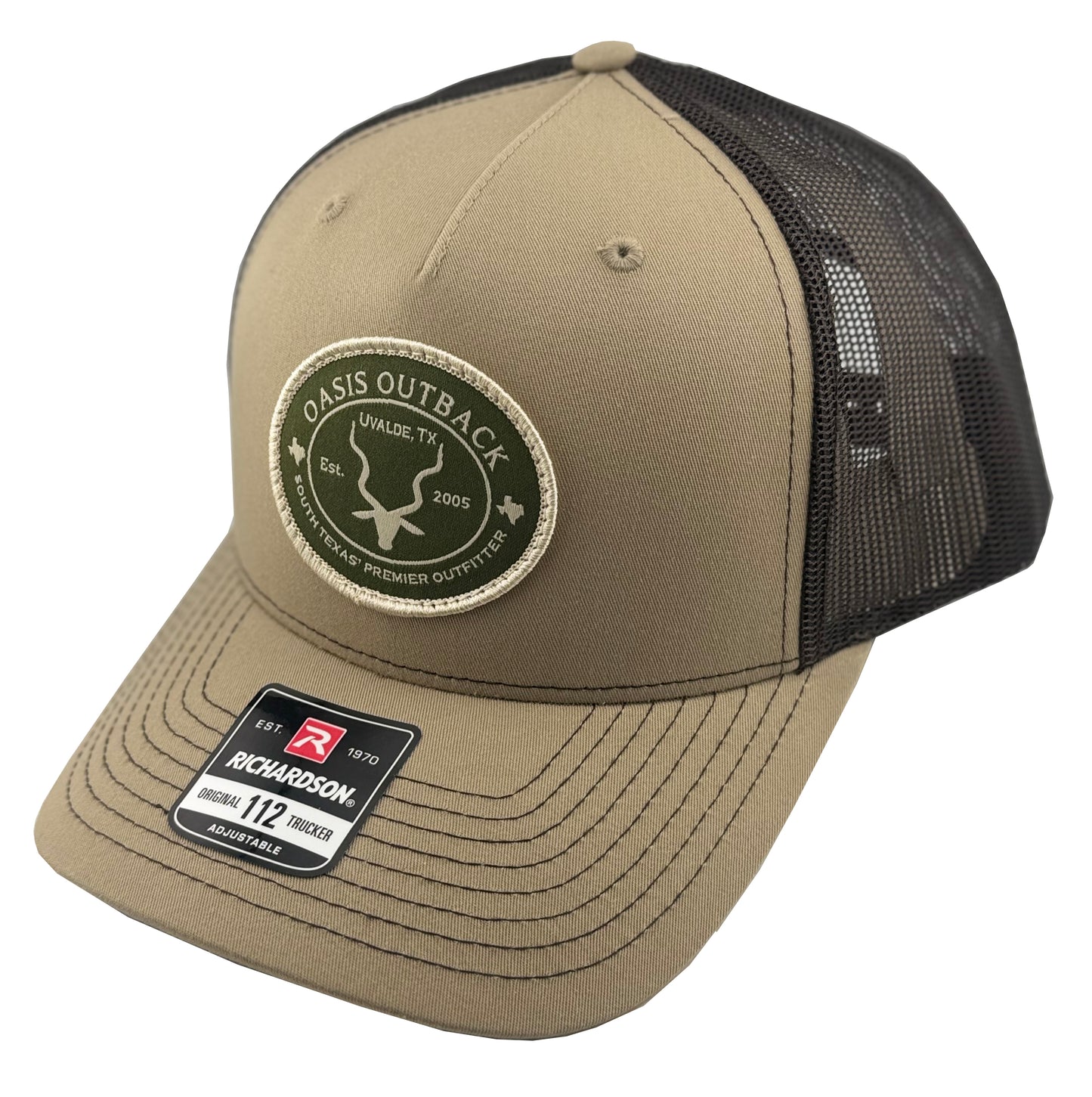 Oasis Outback 112FP Split Khaki/Coffee Hat