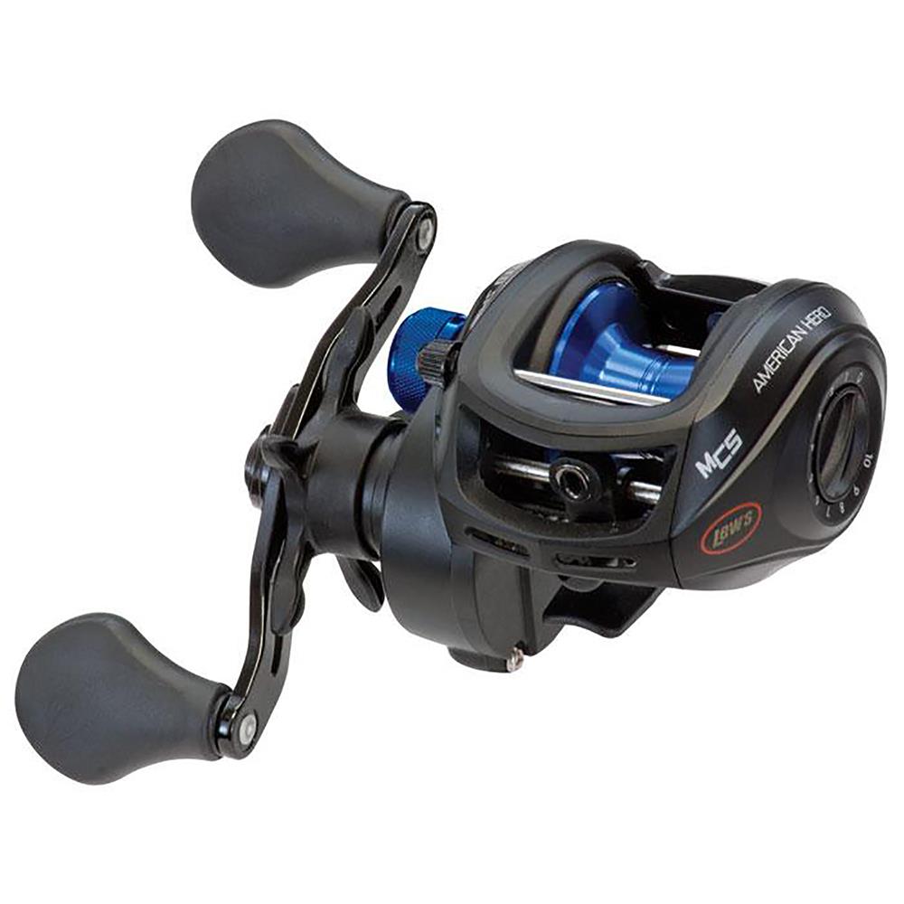 Lew S American Hero Baitcast Fishing Reel Right-Hand Retrieve 6.4:1 Gear Ratio 5 Bearing System with Double Shielded Ball Bearings
