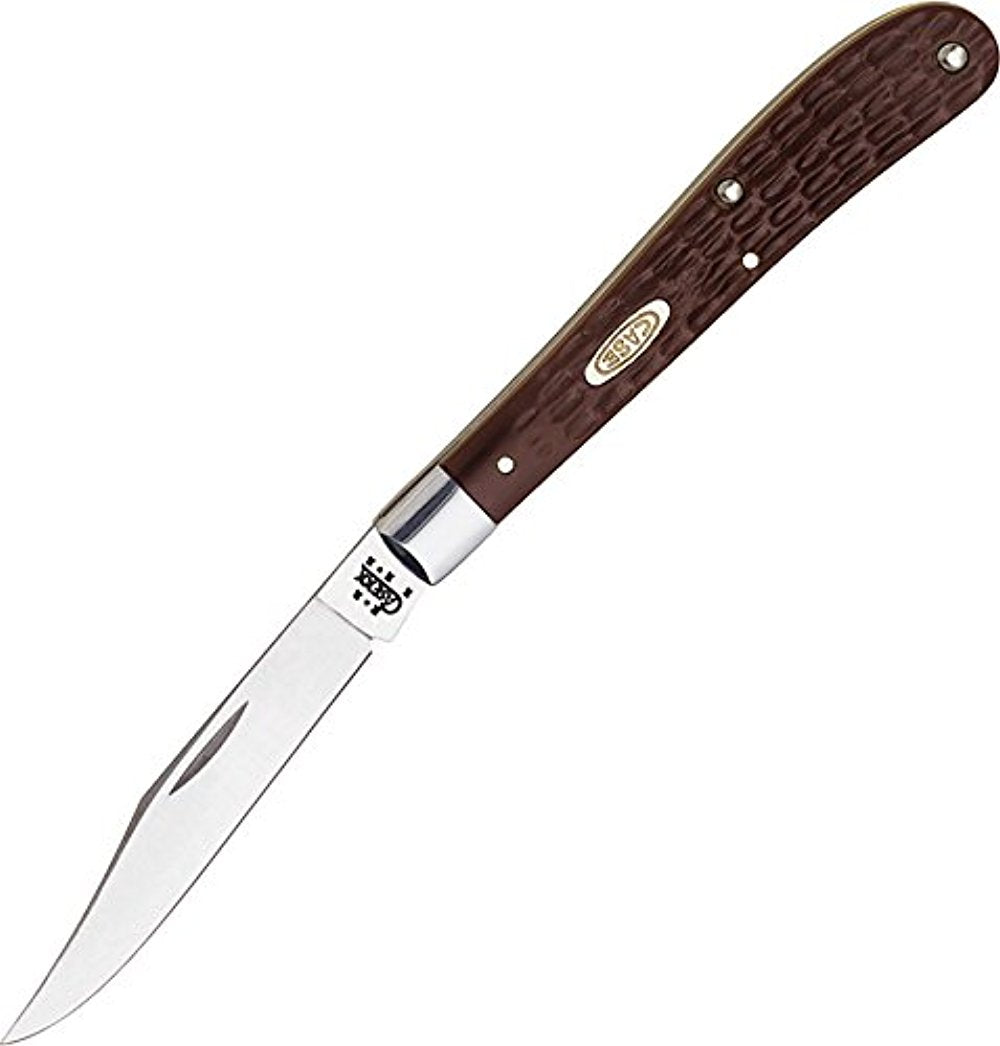 Case Brown Synthetic Slimline Trapper