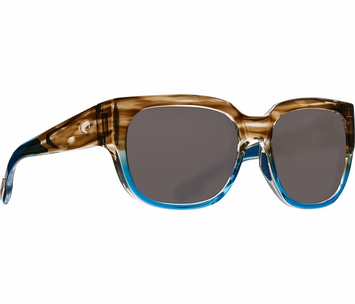 Costa Del Mar Women's Waterwoman 580G Polarized Sunglasses, Shiny Wahoo/Gray | Mother’s Day Gift