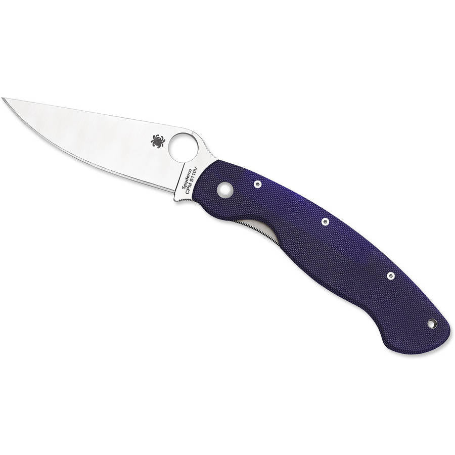 Spyderco Military Folding Knife G-10 Steel Dark Blue CPM S110V C36GPDBL
