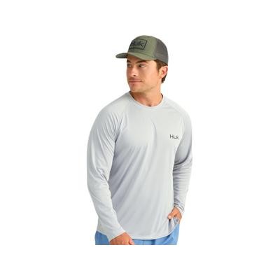 HUK Performance Fishing KC Pursuit Graphic Crew - Men's Harbor Mist2 Medium