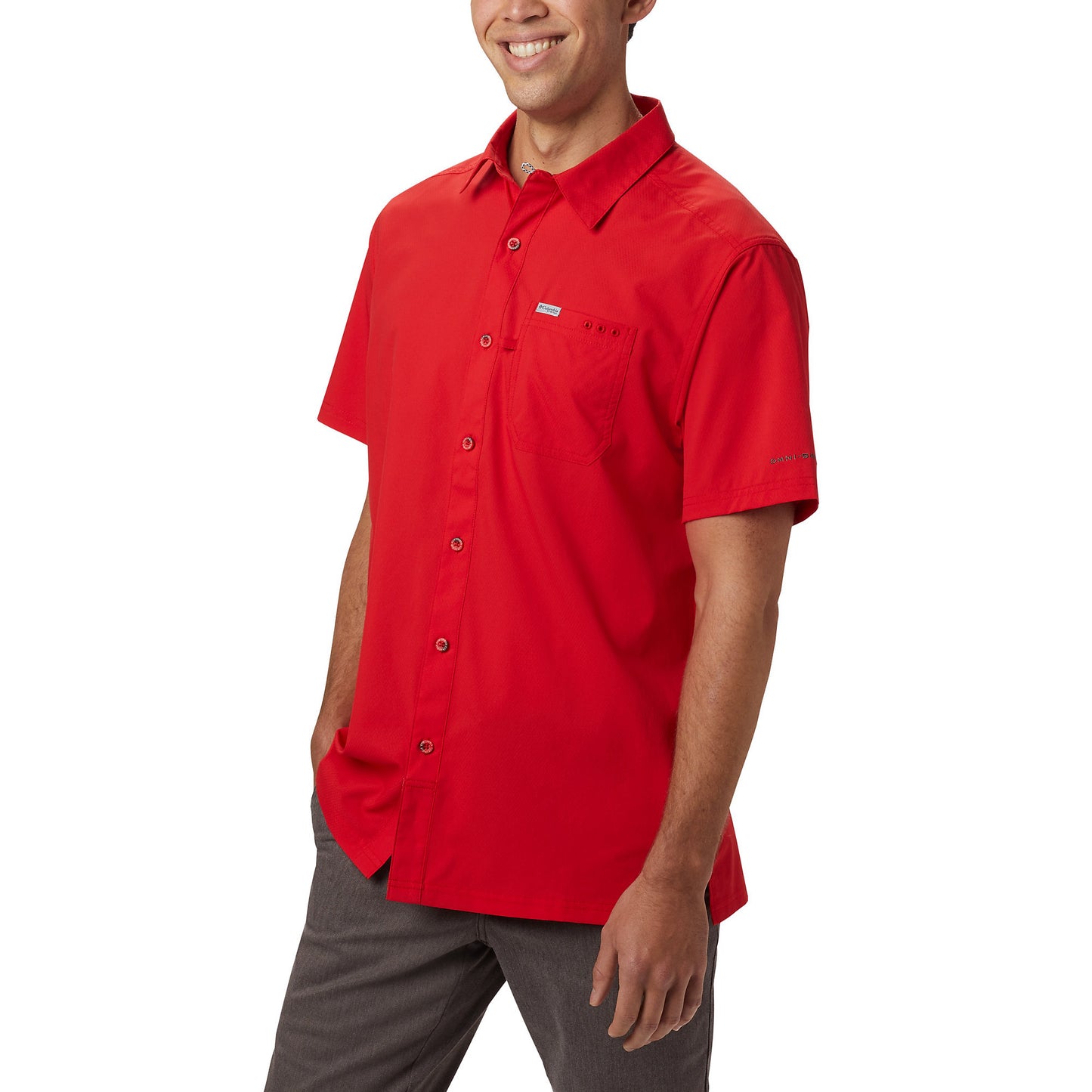 Columbia Men's Slack Tide Camp Shirt UPF 50, Short Sleeve