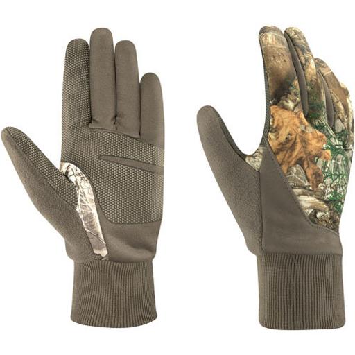 Hot Shot Eagle Stretch Fleece Glove with Touchscreen Compatability - Realtree Edge