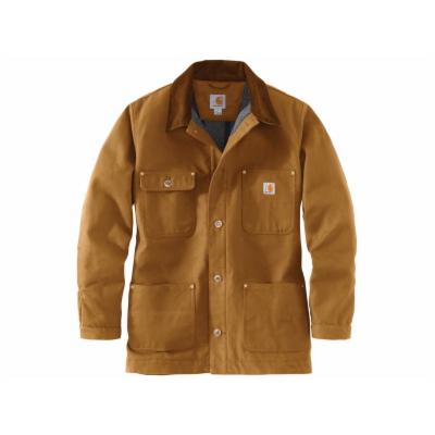 Carhartt Men's Duck Blanket-Lined Chore Coat, Khaki, Size Large