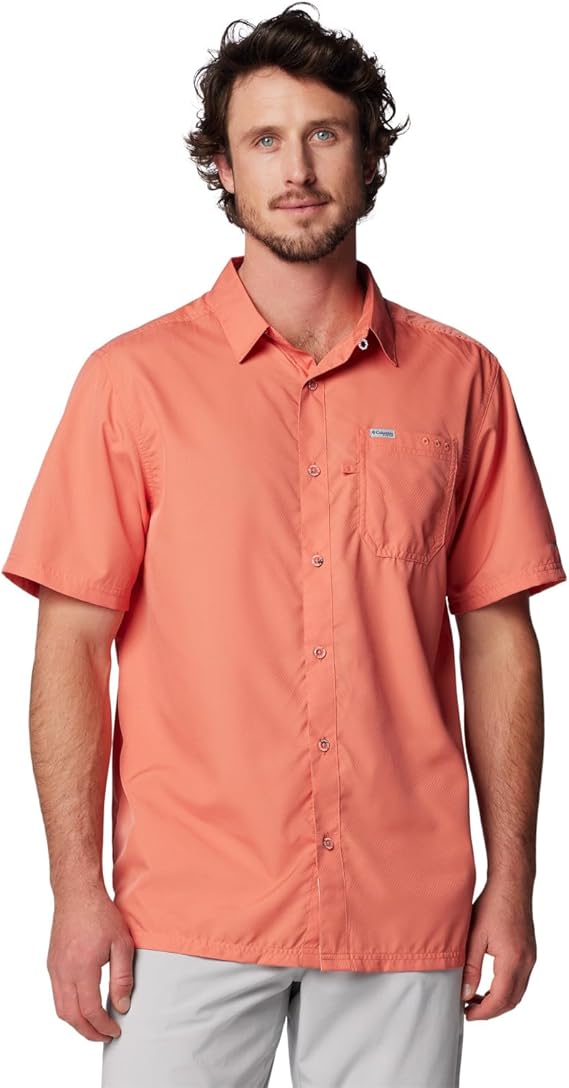 Columbia Men's Slack Tide Camp Shirt UPF 50, Short Sleeve
