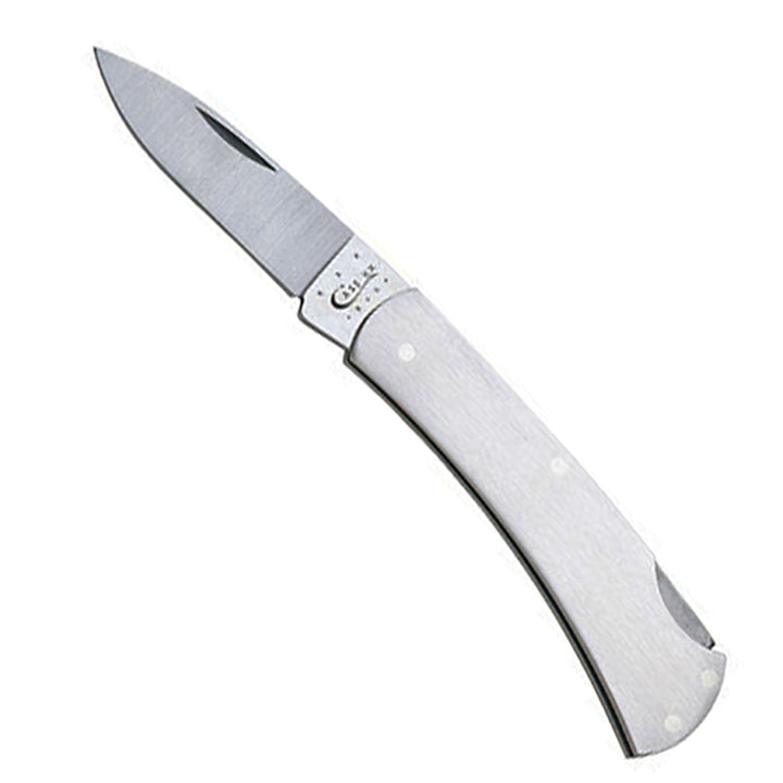 Case Executive Steel Handle Lockback Pocket Knife with Tru-Sharp Stainless Steel Blade QGM530