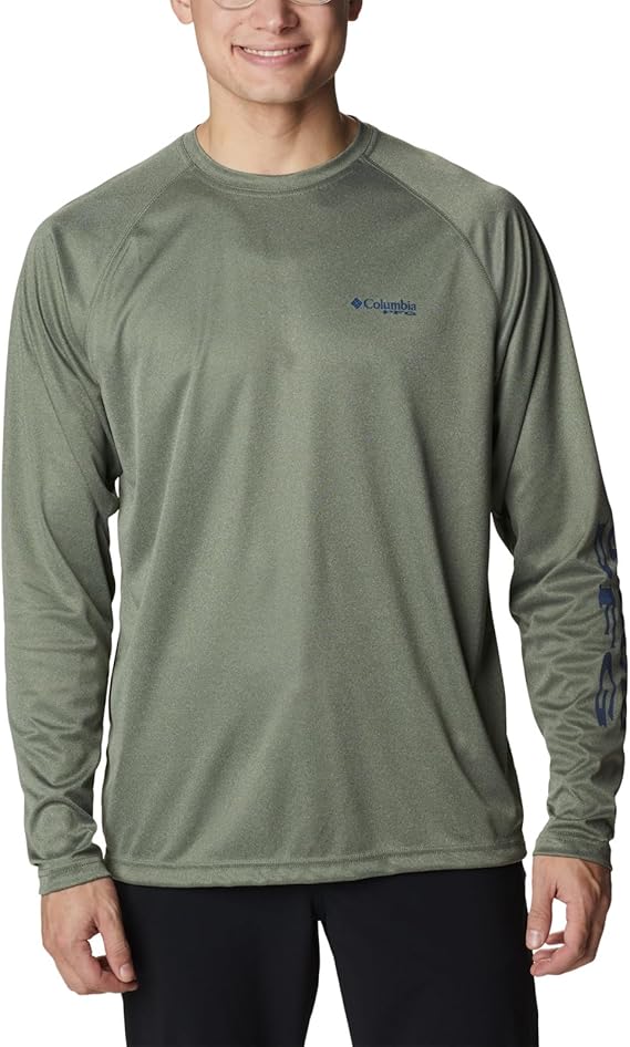 Columbia Men's PFG Terminal Tackle Heather Long Sleeve Shirt