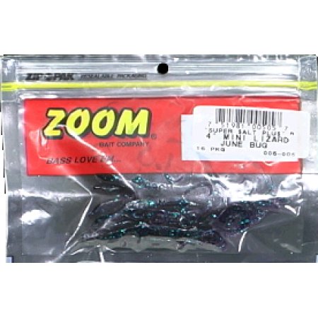 Zoom Mini Lizard Junebug4 15Pk Soft Baits