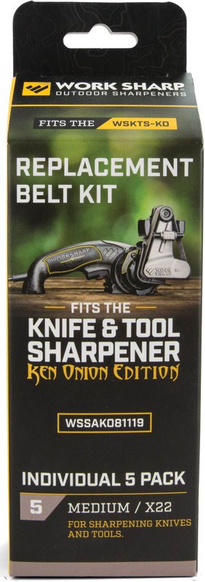 Work Sharp Ken Onion X22 Medium Grit Bulk Belt Pack