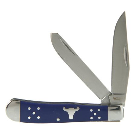 American Buffalo & Tool Cattleman Trapper Blue Folding