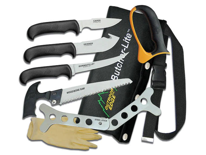 Outdoor Edge Butcher-Lite Lightweight 8-Piece Butcher Kit