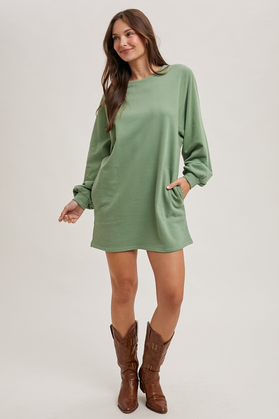 French Terry Mini Dress