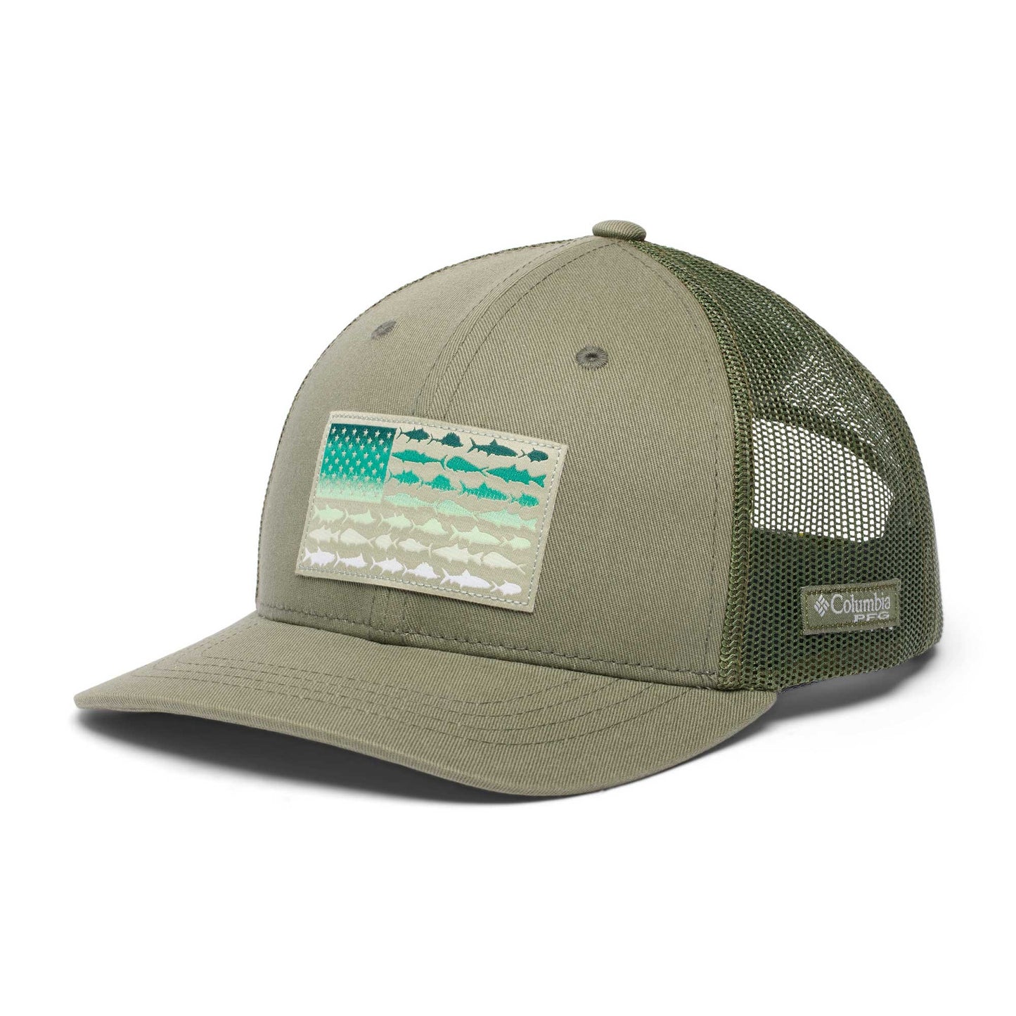 Columbia - Youth Olive Fish Flag Cap