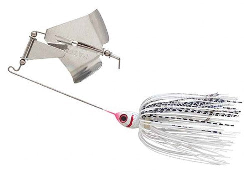 BOOYAH Buzz Fishing Lure Buzzbait One Blade Pearl White S W White Shad 1/4 Oz