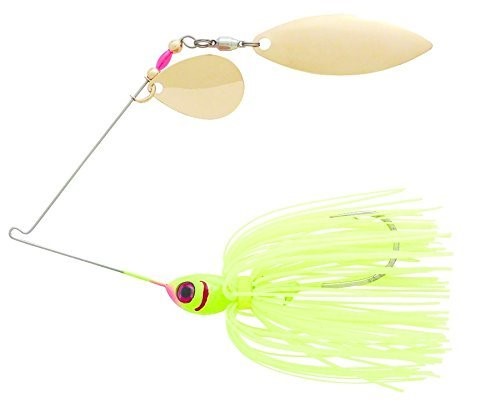 BOOYAH Tandem Blade Spinnerbait White/Chartreuse