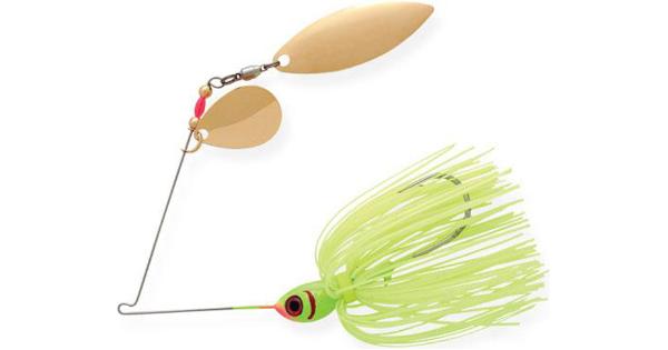 BOOYAH Blade Tandem Spinnerbait Chartreuse 3/8 Oz.