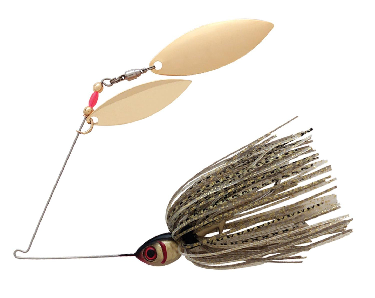Booyah BYBT14641 Tandem Gold Shiner 1/4oz Fishing Spinnerbait Freshwater Lure