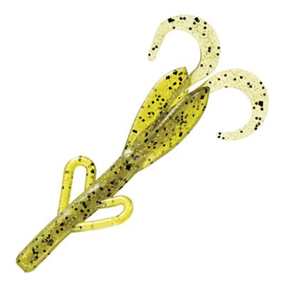 Zoom Baby Brush Hog Freshwater Fishing Soft Bait for Bass  Watermelon Gold 4   12-pack  Soft Baits