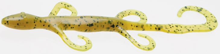 Zoom Lizard Fishing Bait  Chartreuse Pumpkin    9-pack  Soft Baits