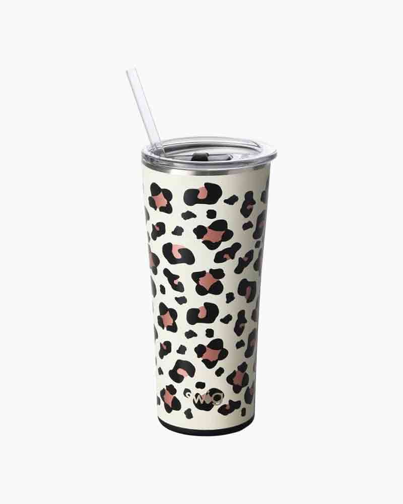 Swig Life 22oz Tumbler | Insulated Stainless Steel Travel Tumbler | Luxy Leopard