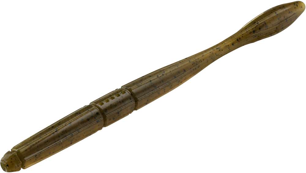 13 Fishing Bubble Butt Worm - 5in - Collard Greens