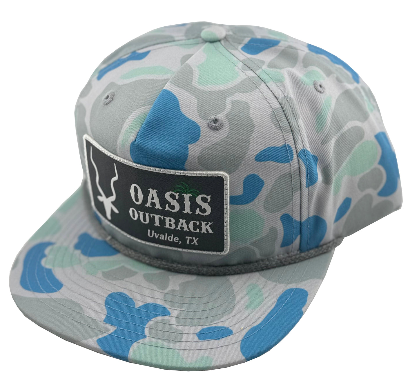 Oasis Outback 256P Saltwater Duck Camo/Charcoal Rope Hat