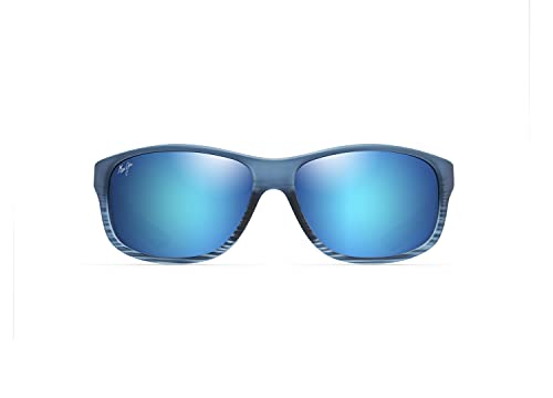 Maui Jim Kaiwi Channel Sunglasses 03S - Blue Black Stripe  display picture 1