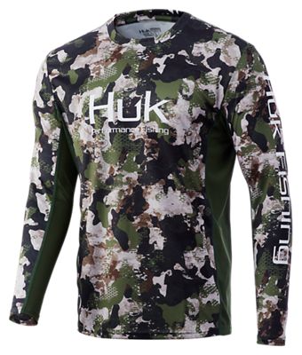 Huk Men's Icon X Refraction Hunt Club Long-Sleeve Fishing Shirt